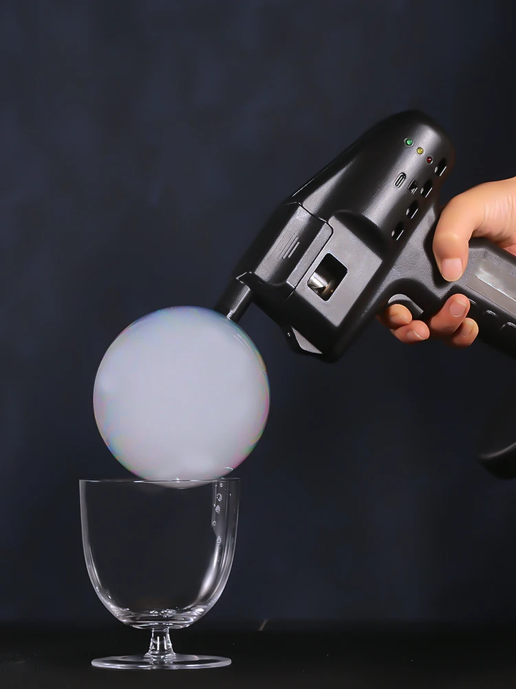 Imagem -04 - Cocktail Arma de Fumaça Bolha Arma de Fumaça Que Faz a Máquina Arma de Fumaça Cozinha Molecular Máquina de Bolha de Café