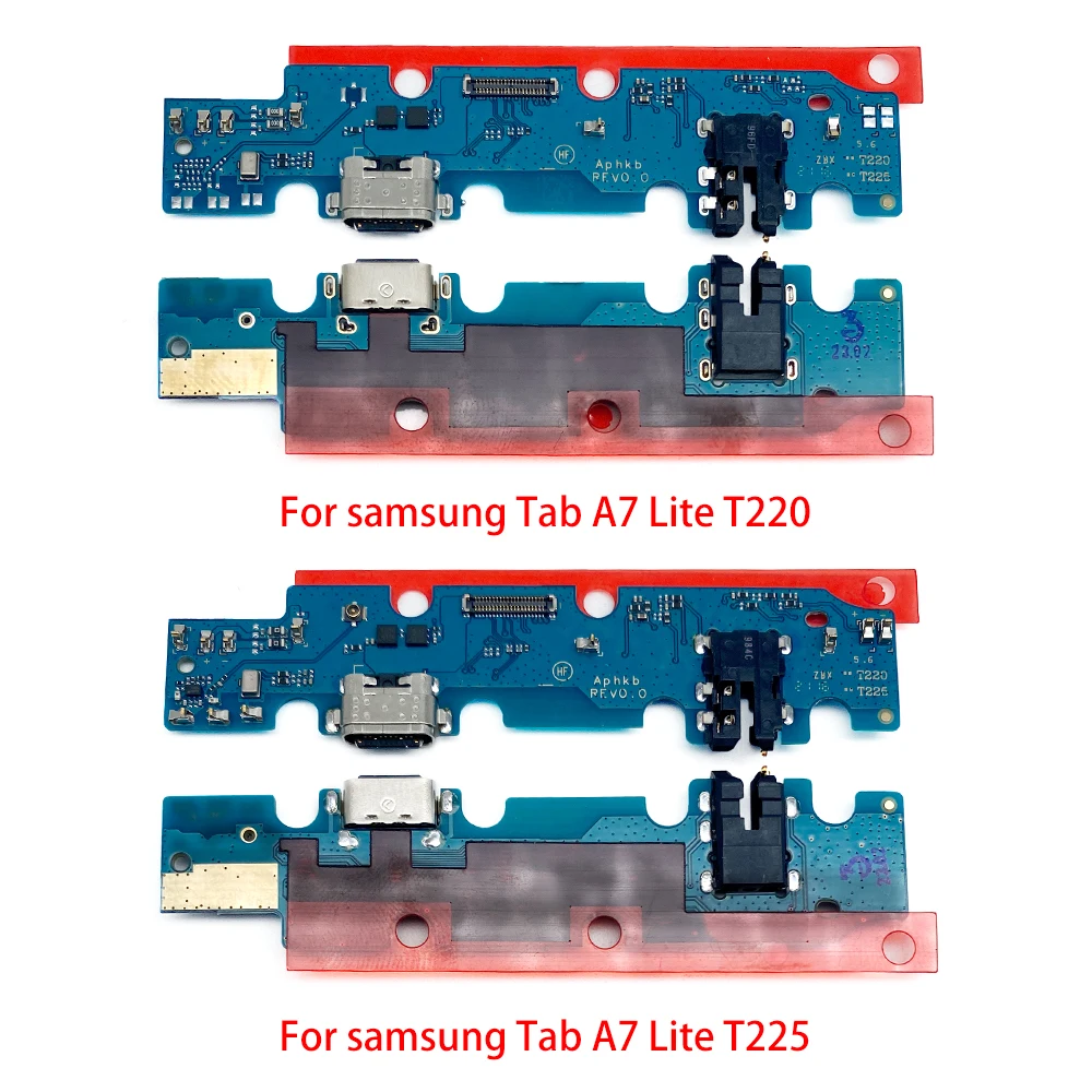 USB 충전기 도크 커넥터 충전 포트 마이크 플렉스 케이블, 삼성 탭 A7 라이트 T220 T225 SM-T225 SM-T220, 10 개