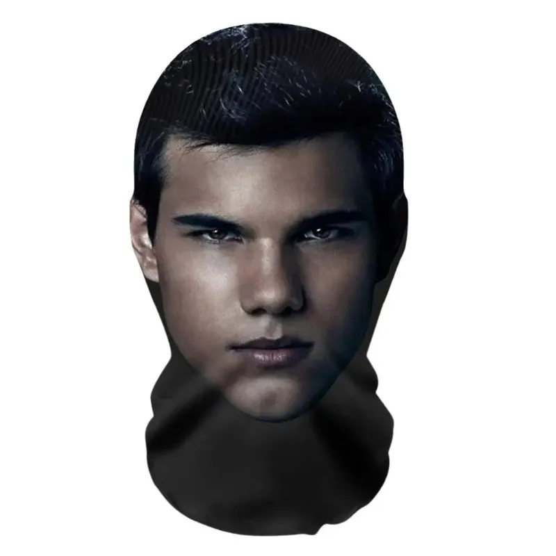 레오나르도 디카프리오 3D 패턴 메쉬 페이스 마스크 헤드 커버 코스프레 소품 재미있는 얼굴 프린트 헤드 스카프 아이스 실크 자외선 차단 헤드 마스크