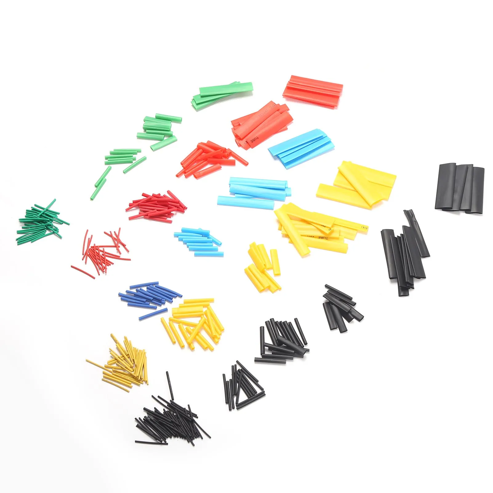 328Pcs Electrical Wire Cable Wrap Assortment Heat Shrinkable Tube Kit Colorful Insulation Electrical Wire Cable Wrap Assortment
