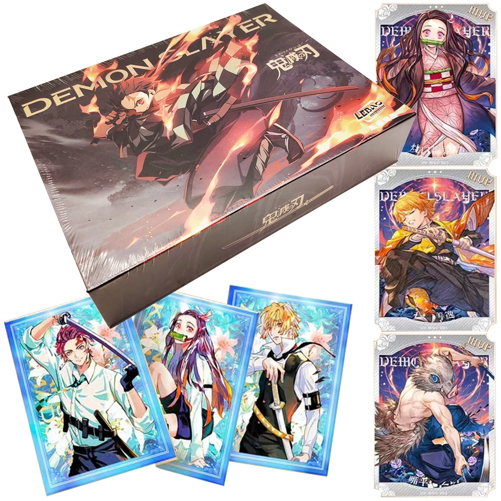 

Demon Slayer Collection Card Fantasy Hot Blooded Anime Exquisite Oil Painting Enamel Card Popular Gifts Toys for Boys and Girls