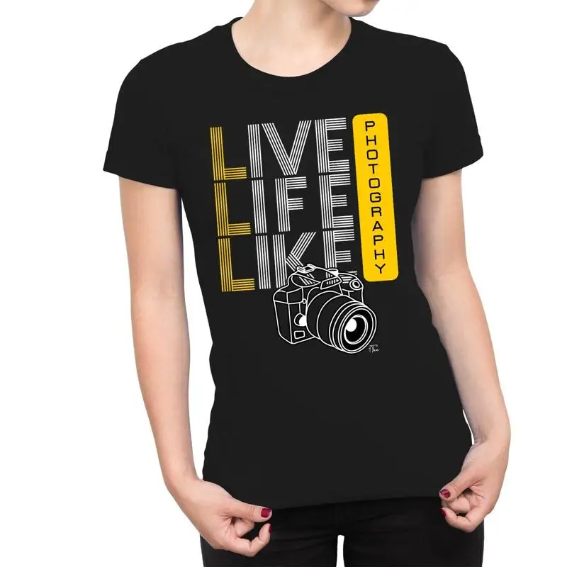 

Женская футболка 1T Live Life Like Photography