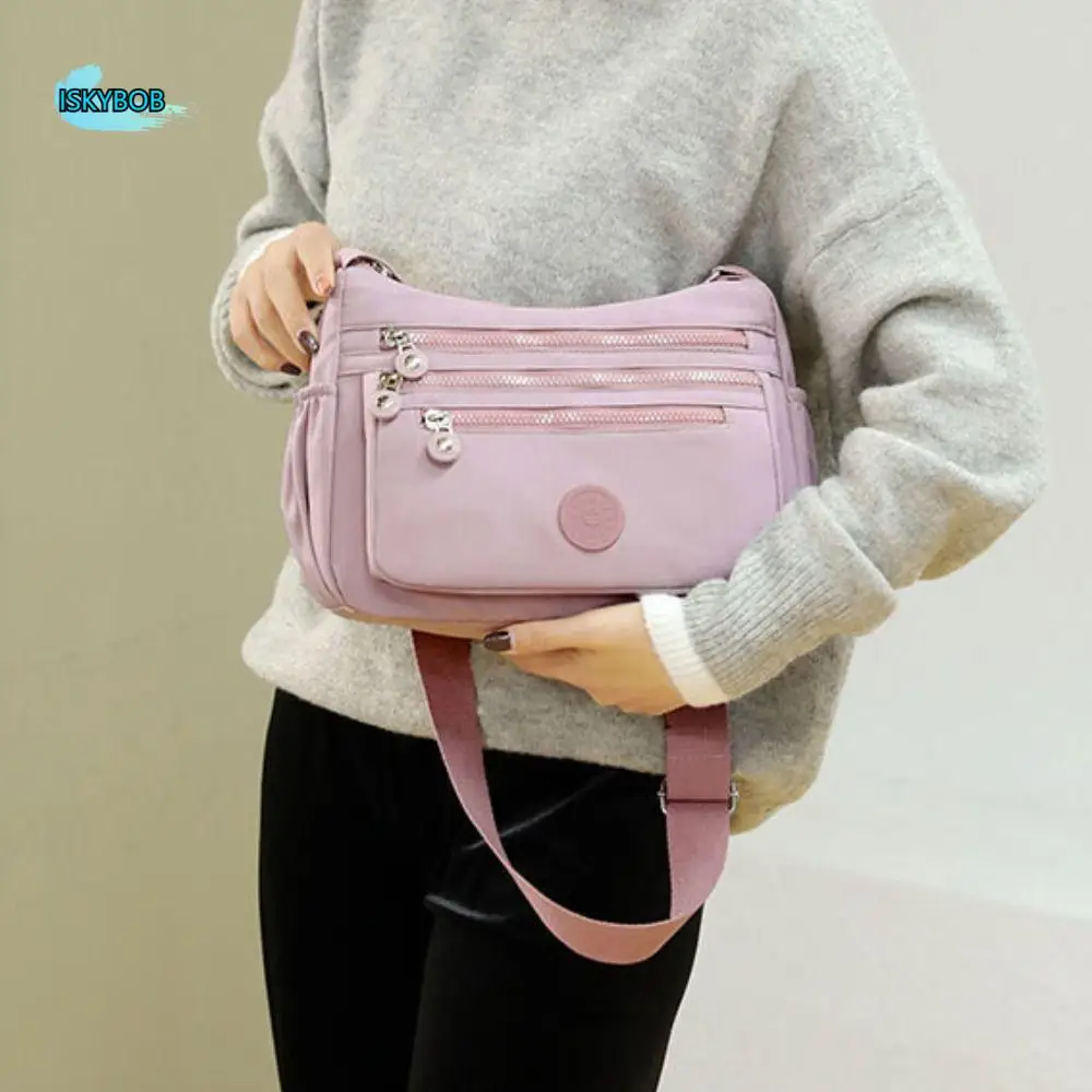 

Oxford Cloth Oxford Cloth Crossbody Bag Large Capacity Multilayered Mommy Bag Phone Bag Korean Style