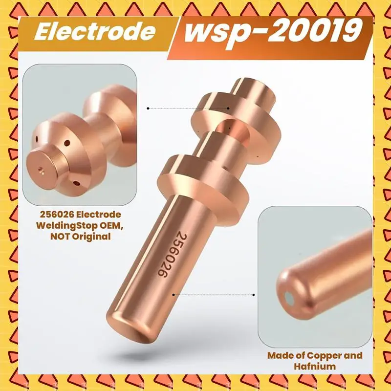 

A008 20 шт. электрод 256026 наконечник 249929 для автолинейного резака Miller-Spectrum 875 XT60, расходные материалы для горелки, наконечники для резака