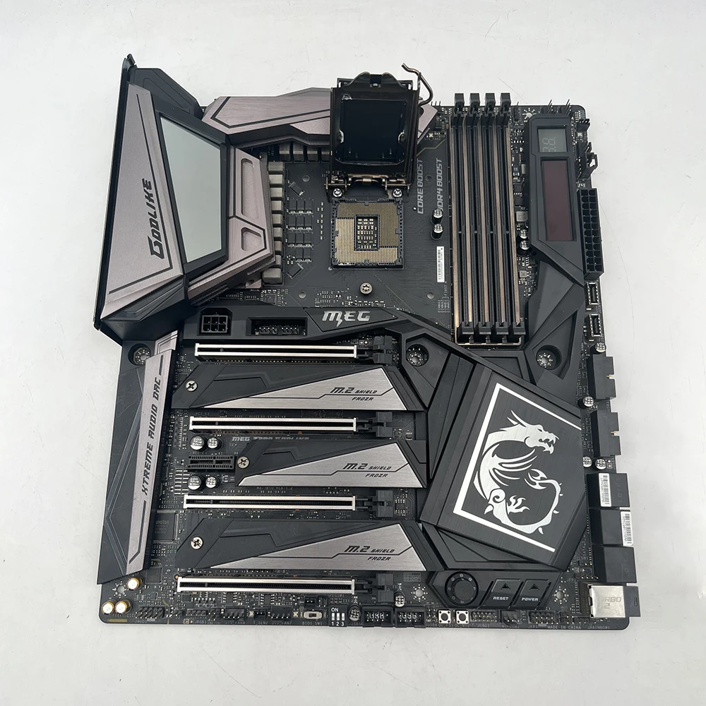 Imagem -03 - Godlike-pc Placa-mãe Desktop Meg Z390 Lga1151 Ddr4 128g E-atx Satr3 M.2 U.2 Usb 3.1 Suporte i9