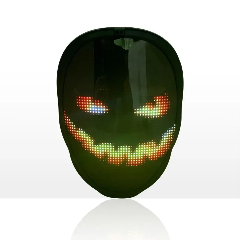 Halloween LED luminous mask, gesture face-changing Halloween luminous mask