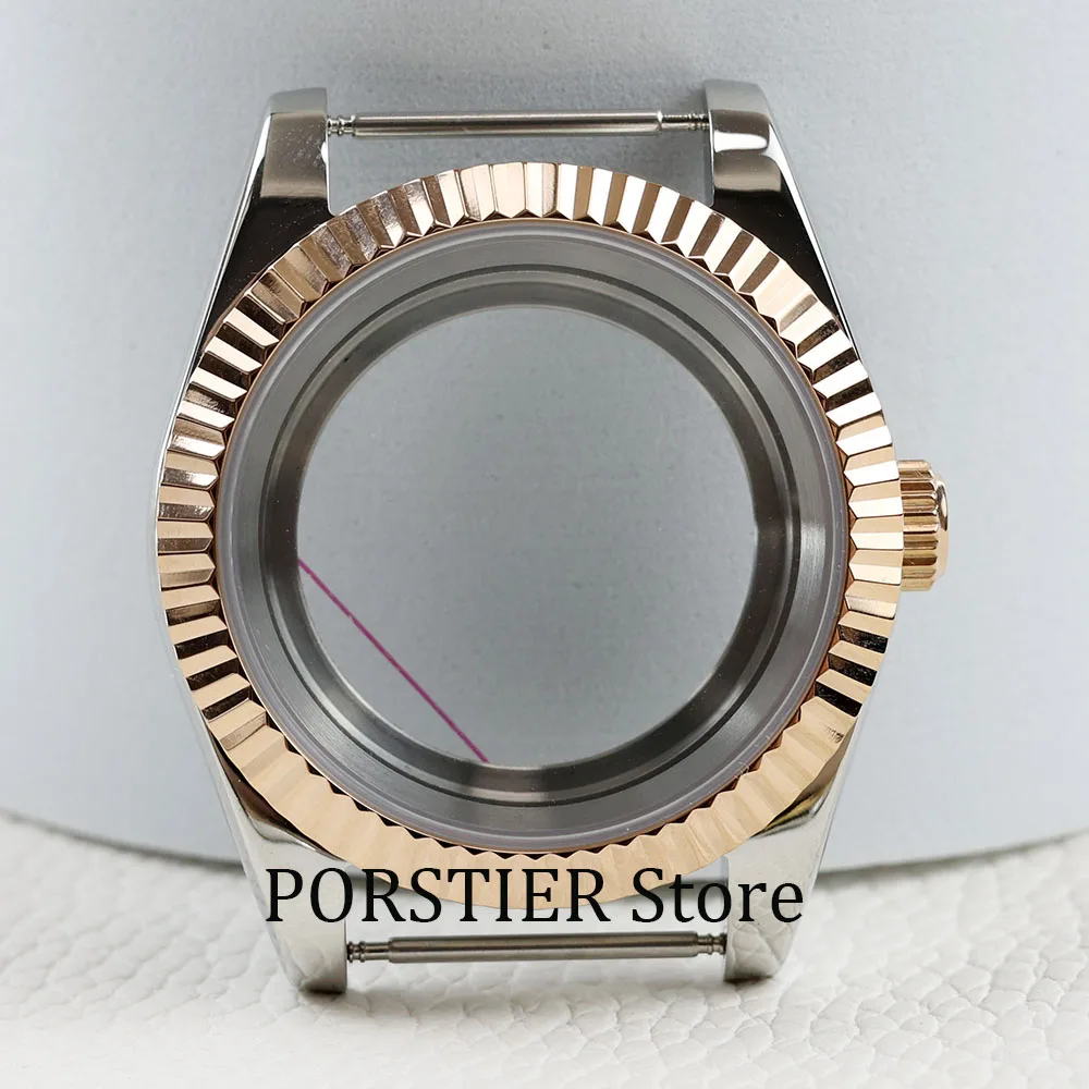 

36/39mm rose gold/ gold NH35 watch case stainless steel Sapphire Glass Waterproof fit datejust 28.5mm dial NH35 NH36 movement