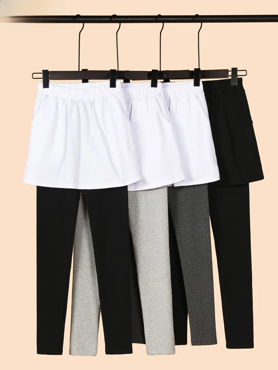 

Женская тонкая юбка-шорты из чистого хлопка, весна-лето-осень, со встроенным дизайнерским дизайном, короткая юбка-подкладка