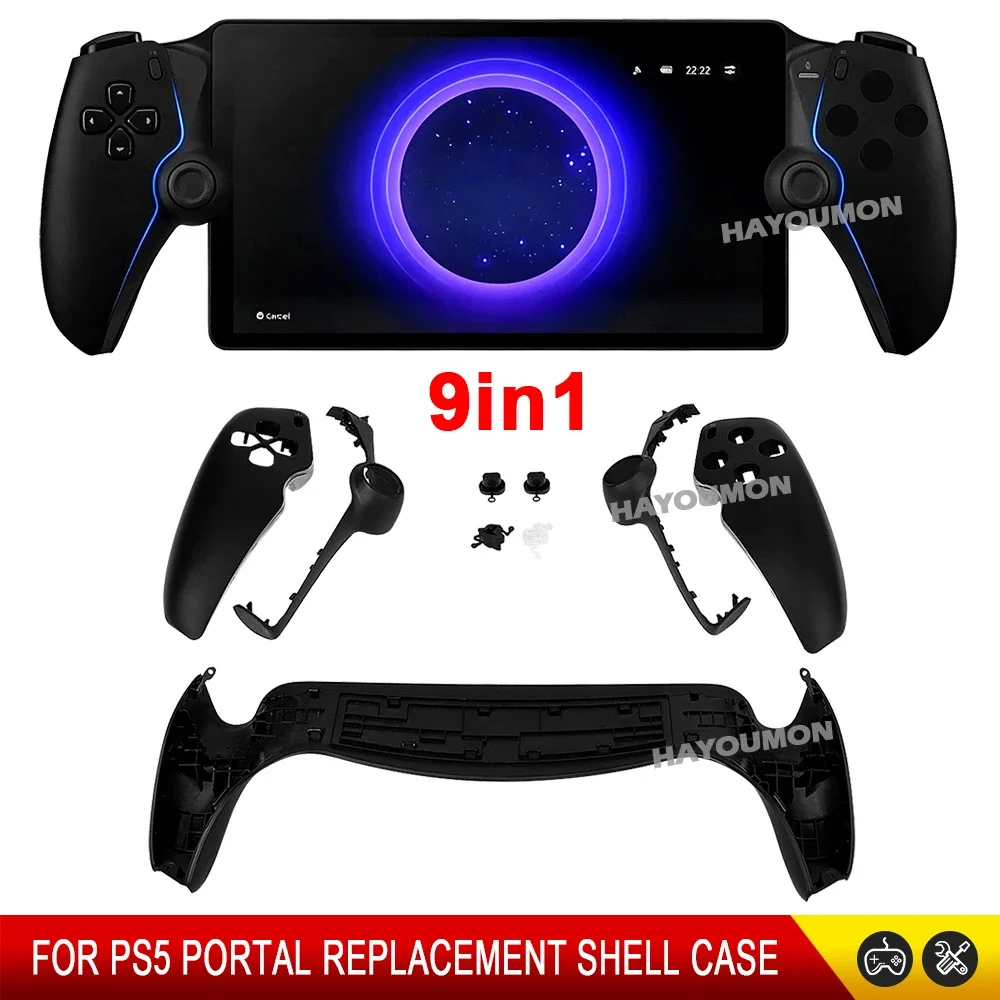 Image of 9-in-1 Controller-Gehäuse für PS Portal, Vorder- und Rückplatte, Frontblende, Schutzabdeckung, Ersatzgehäuse für PS5 Portal