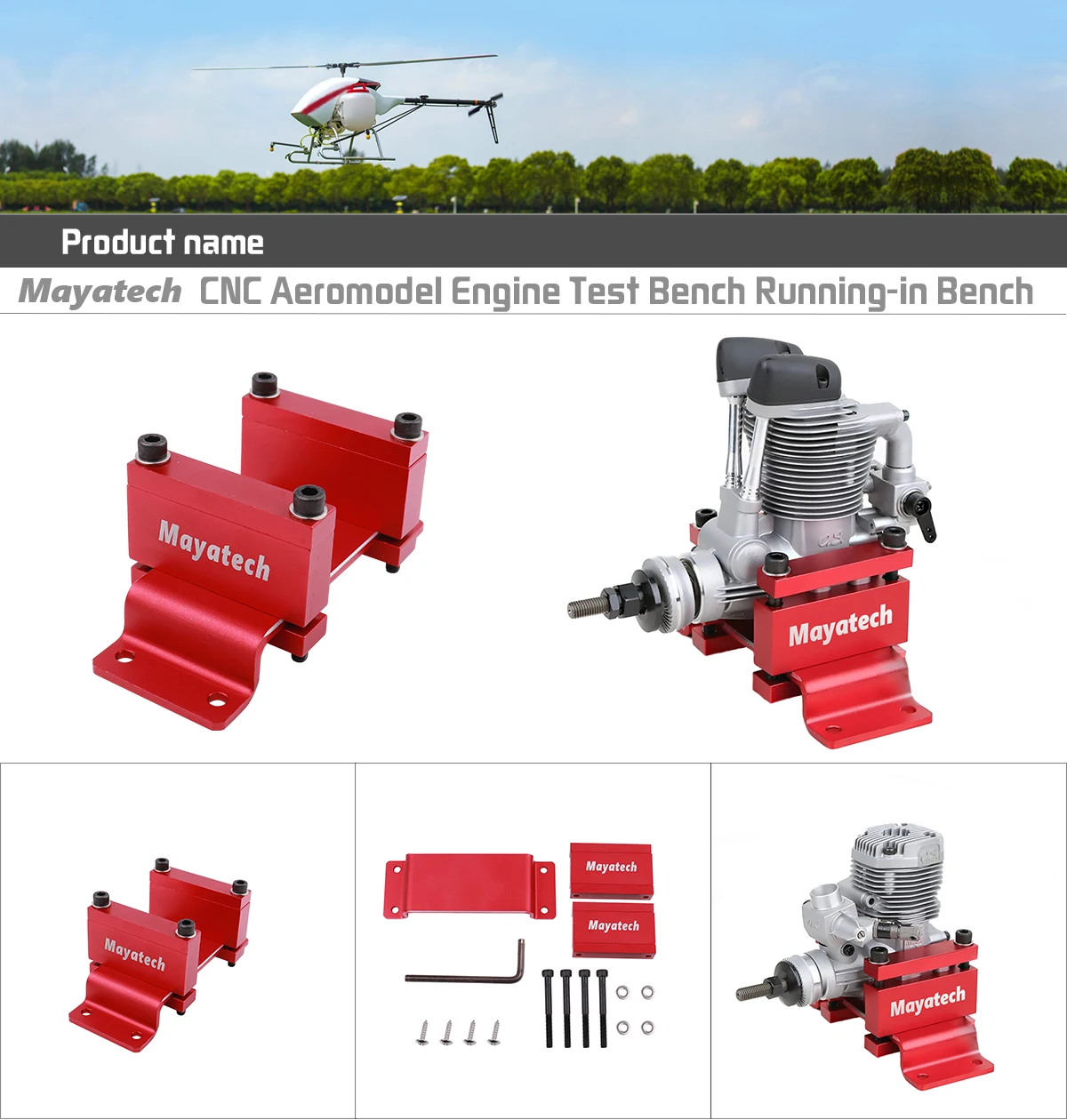 CNC Aeromodel silnik stanowisko testowe działający w ławce silnik metanolowy silnik benzynowy stanowisko testowe dla model RC zabawki