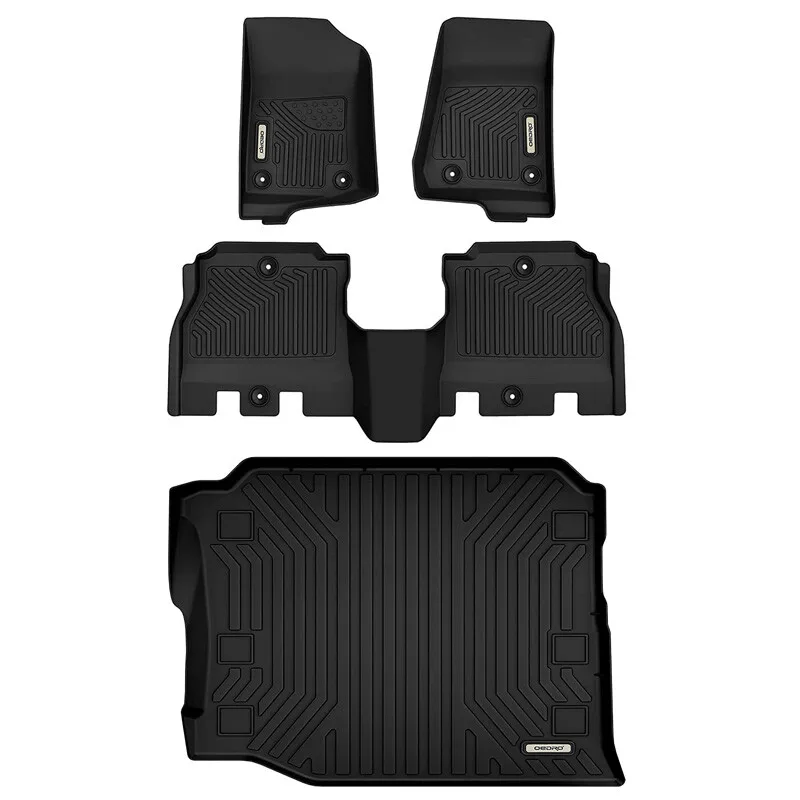 

OEDRO TPE Floor Mats+Cargo Liner for 2018-2025 Jeep Wrangler JL Unlimited 4-Door