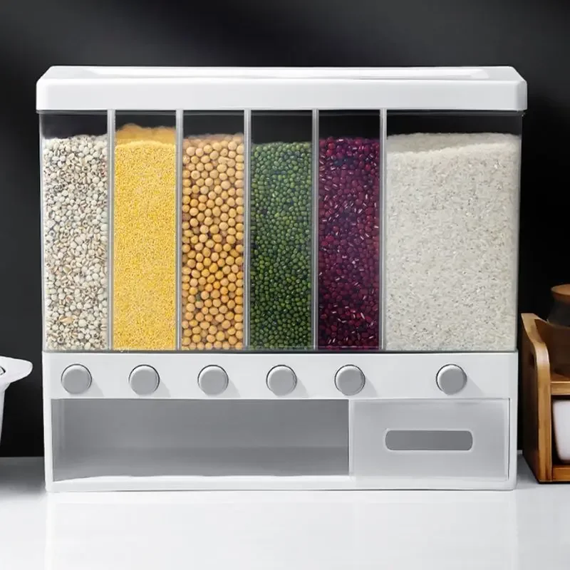 10kg Cereals Container Box Rice Storage Containers Kitchen Things Boxes Products Cereal Organization Home Garden