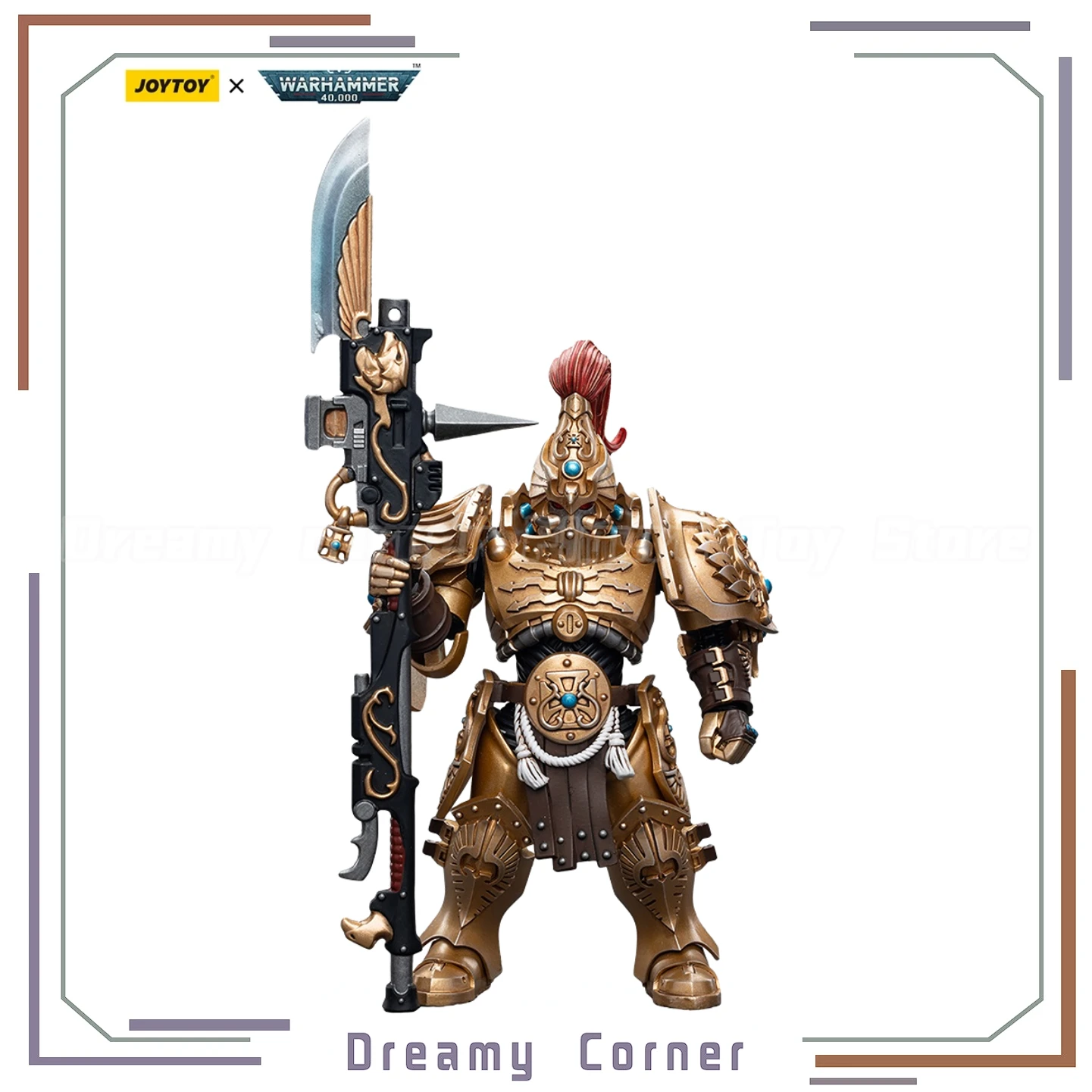 

【In Stock】Original JOYTOY Warhammer 40K Adeptus Custodes Custodian Guard with Guardian Spear 1/18 Action Figure Collection Model