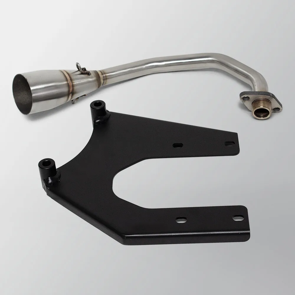 For Vespa Sprint/PRIMAVERA 4V 4T 2000-2014 Motorcycle 50CC Exhaust Manifold Scooter Escape Headers With Triangular Fixed Bracket