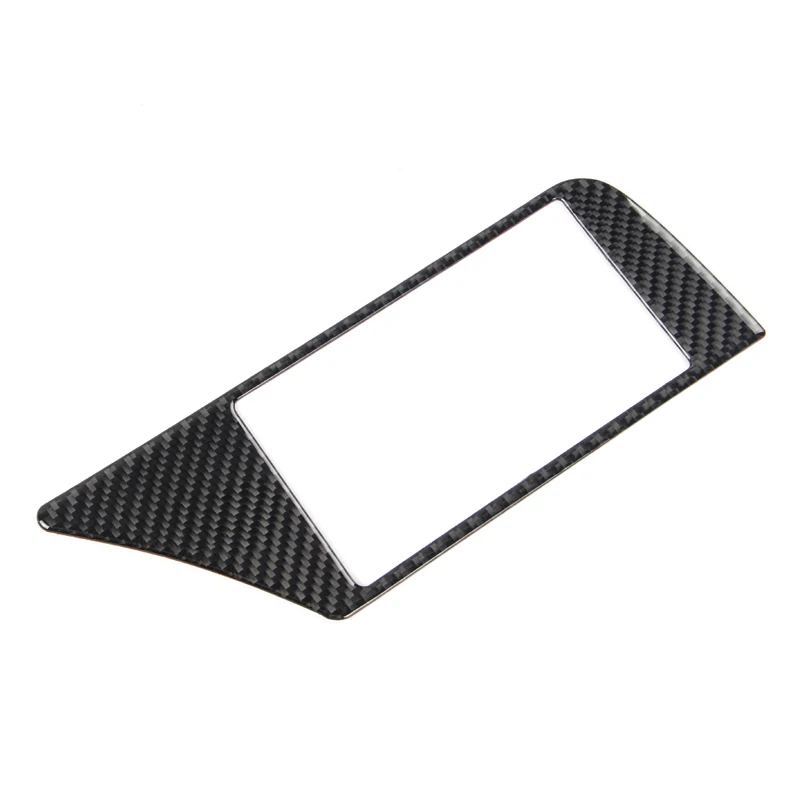 For Audi A4 B8 2009-2016 Soft Carbon Fiber Car Accessories Center Navigation Panel Screen Warning Light Outer Frame Cover Trim
