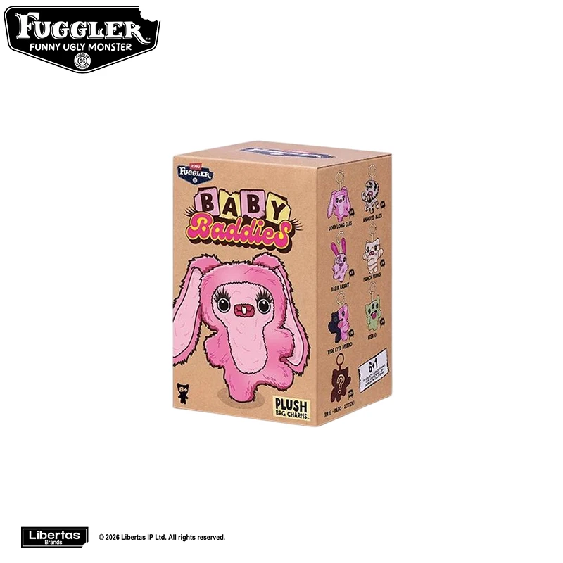 Original Fuggler Schlüsselanhänger Blind Box Plüschtiere Fugglers ALLY CATS Fuggs Care Bear FUGG Baddies Baby Stoffpuppen Geschenke