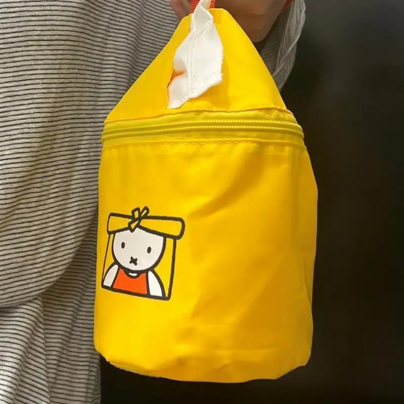 ميفي أرنب جديد صندوق مناديل معلق Kawaii أرنب مطبوعة الأنسجة تخزين المنزلية سيارة لفة ورقة لطيف الأنسجة حقيبة للحمل