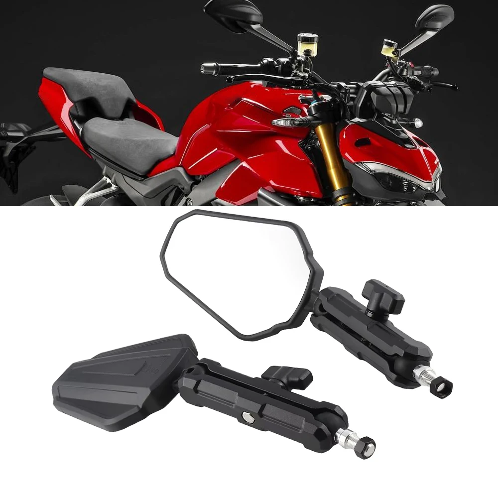 

For DUCATI Streetfighter V4 848 MONSTER 696 796 1100 1200 821 Scrambler 400 800 Motorcycle accessories Rearview Mirrors A pair