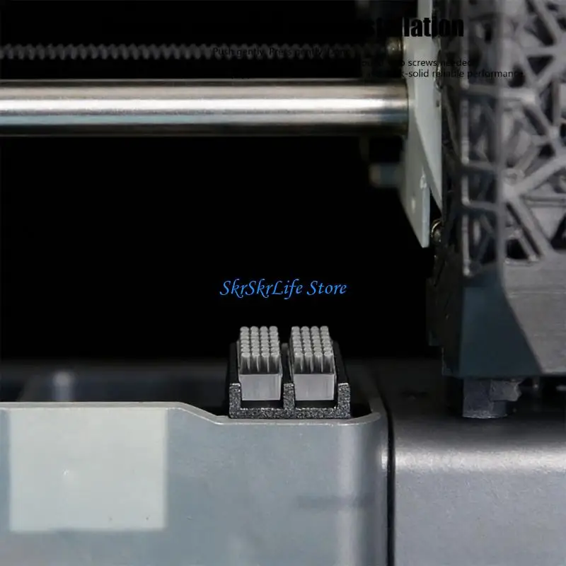 E65E Pack of 2 Easy Install Nozzle Cleaning Brush 3D Printers Tool Mounting Prevents Filaments Contamination Ensures Smooth