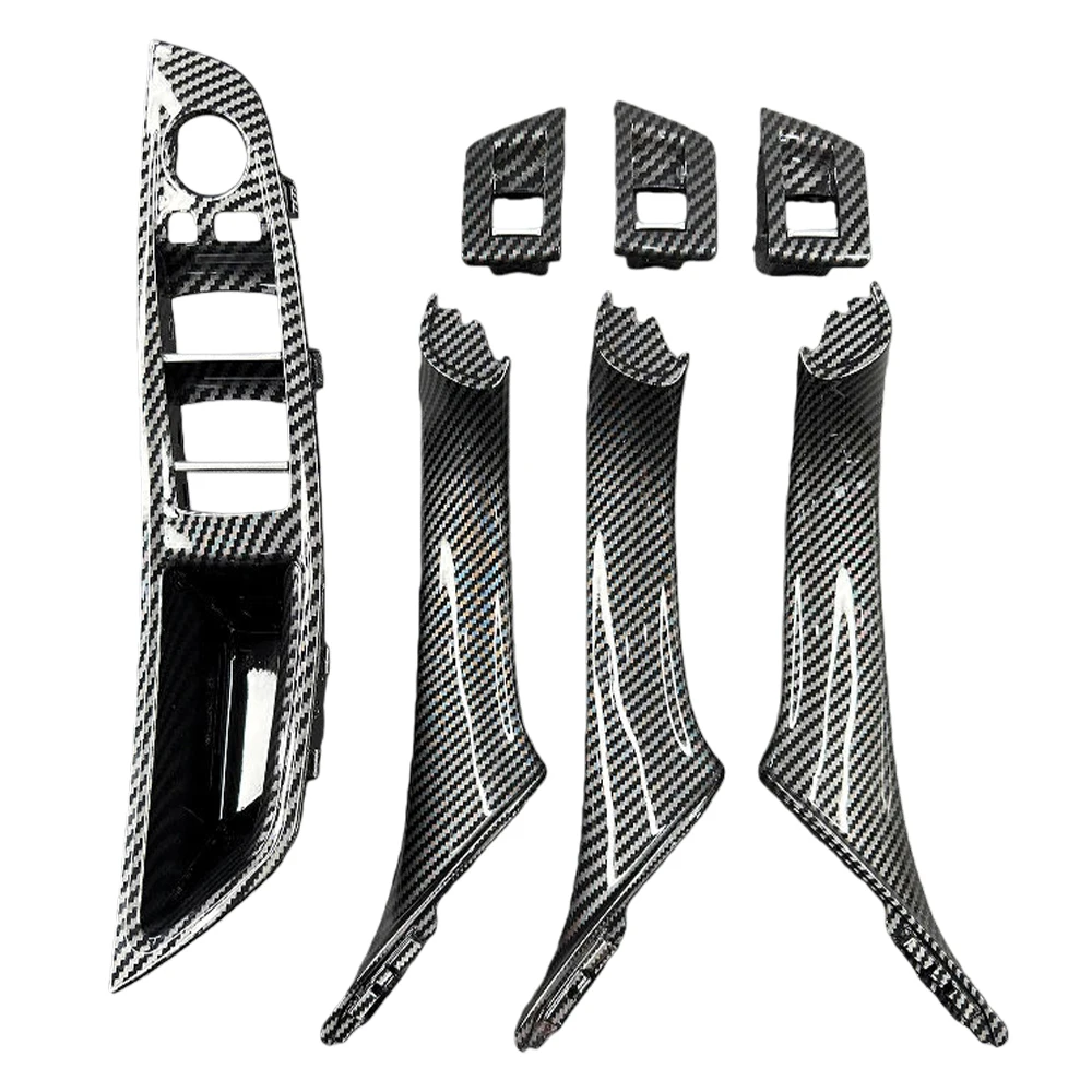 

7 шт. внутренние автомобильные ручки для BMW 5 серии F10 F11, накладки на подлокотник