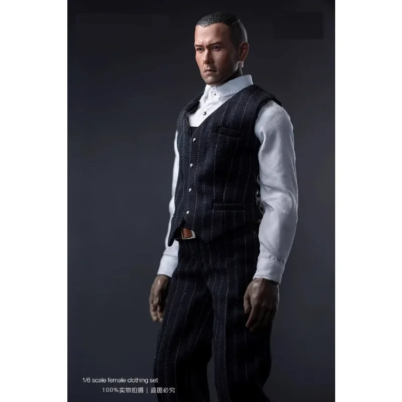 1/6 Male Soldier's Clothes M001 Gentleman's Vest Shirt Trousers Formal Suit for 12inch Figure Strong Body Model Toy