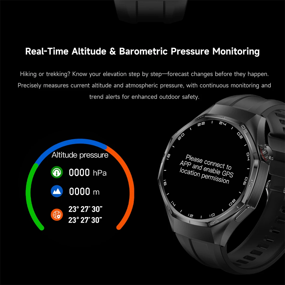 2026 Neue Watch 6 Pro GPS Smartwatch für Herren Sport Fitness AMOLED-Bildschirm Gesundheitsmonitor Bluetooth-Anruf IP68 Wasserdichte Smartwatch – Detail 12