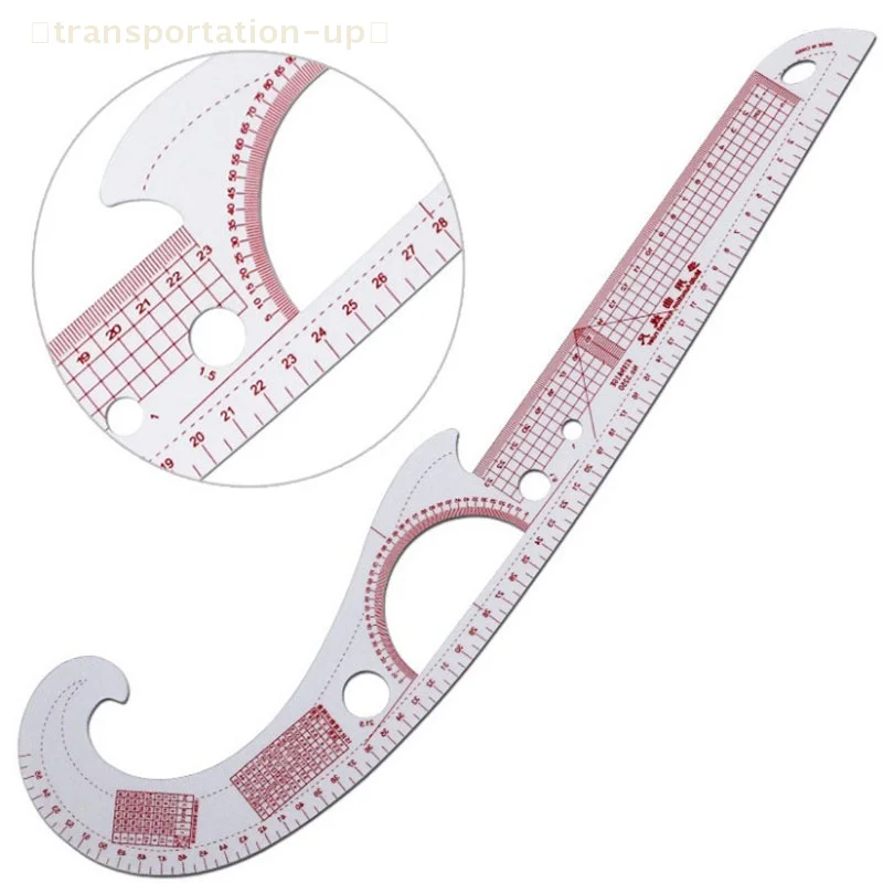 Multi-function Plastic French Curve Sewing Ruler Easy Curve Ruler for Knitters