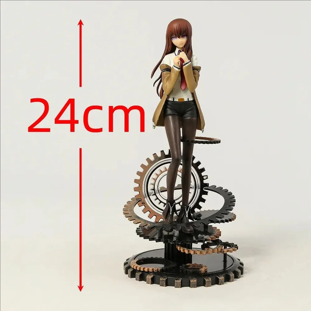 Steins Gate Makise Kurisu figura a escala 1/7 modelo de PVC muñeca de juguete decoración coleccionable regalo de escritorio