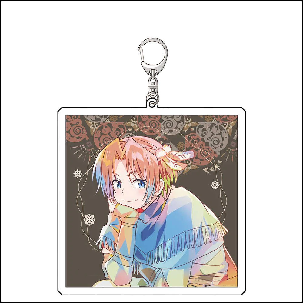 Fans Gifts Game Anime HD Figures Series Yun Zeno Jaeha Sinha Kija Hak Yona Acrylic Keychain pendant Ornament Collection About6cm