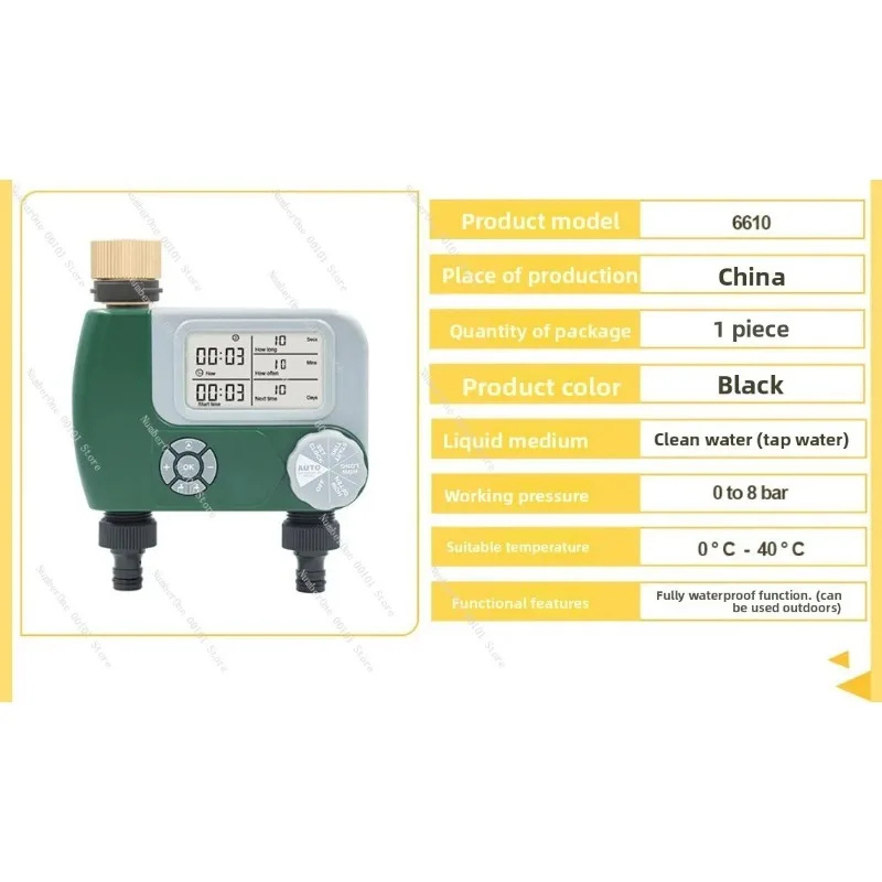 Outdoor Smart Garden Sprinkler System Dual Channel Irrigation Timer Controller for Agricultural Watering Device