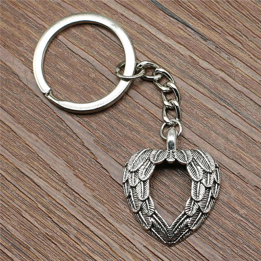 Hot Sale New Angel Wing Keychain Car Keychain Wing Pendants Key Chain For Car Metal Pendant Bag Cute Charm Handmade Gifts