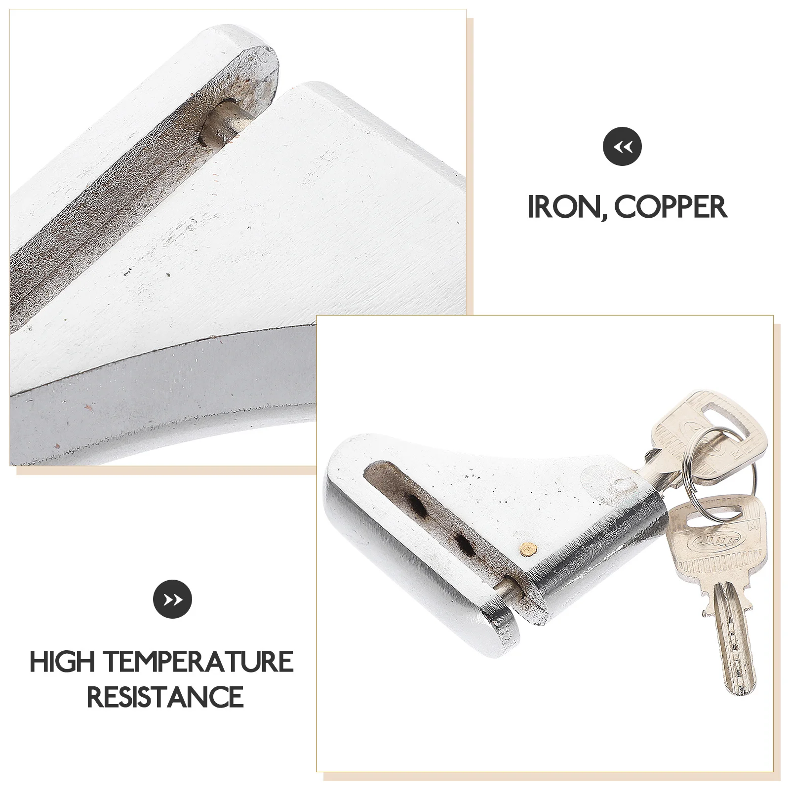 

Durable Iron Copper Disc Brake For Motorcycle Anti-Theft Security Portable Lightweight Wheel High Temperature Resistance Anti
