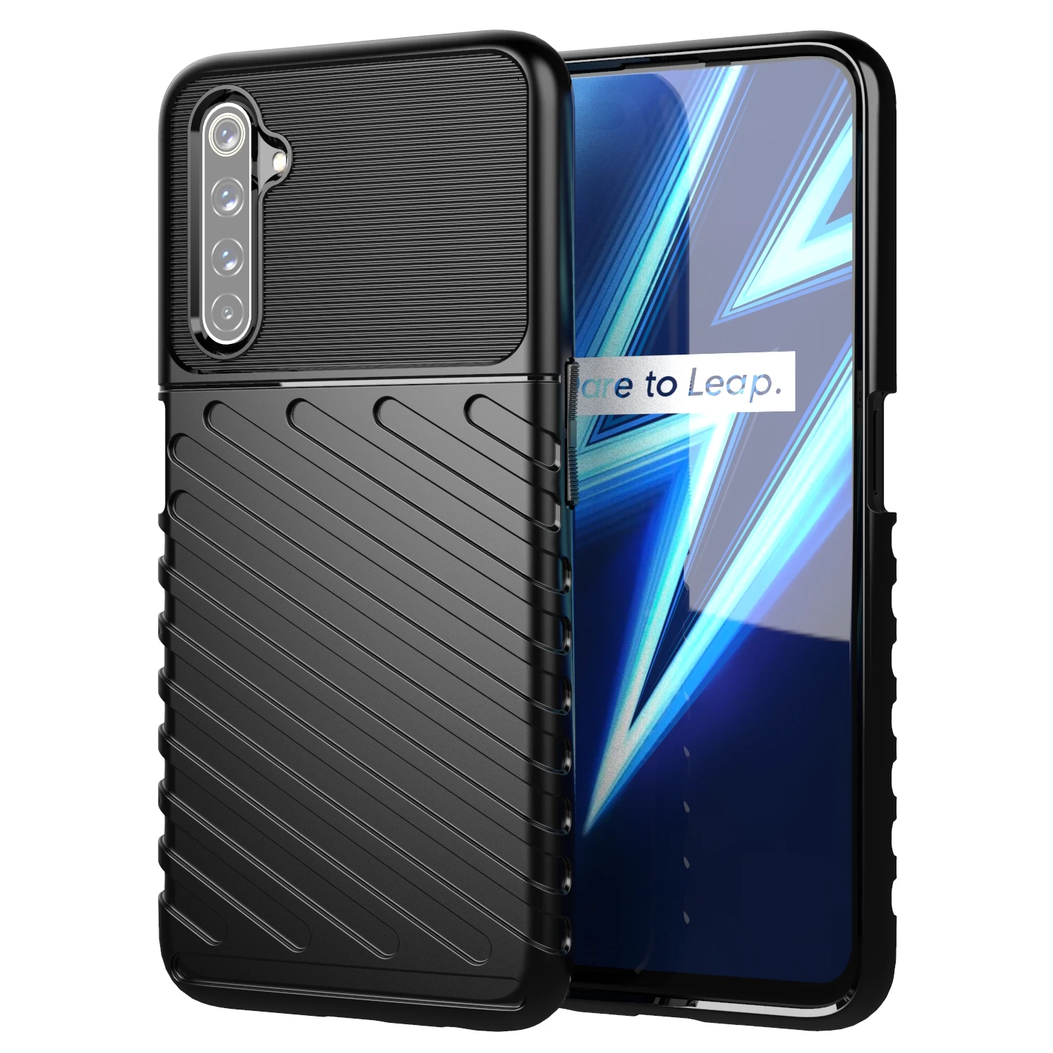 For Realme 6 pro 6s 7 7pro 7i 8 9 Pro+ 9i Case Shockproof Thunder Phone Cover for realme 9 4g 8pro 9 pro plus 6pro Fashion Cases