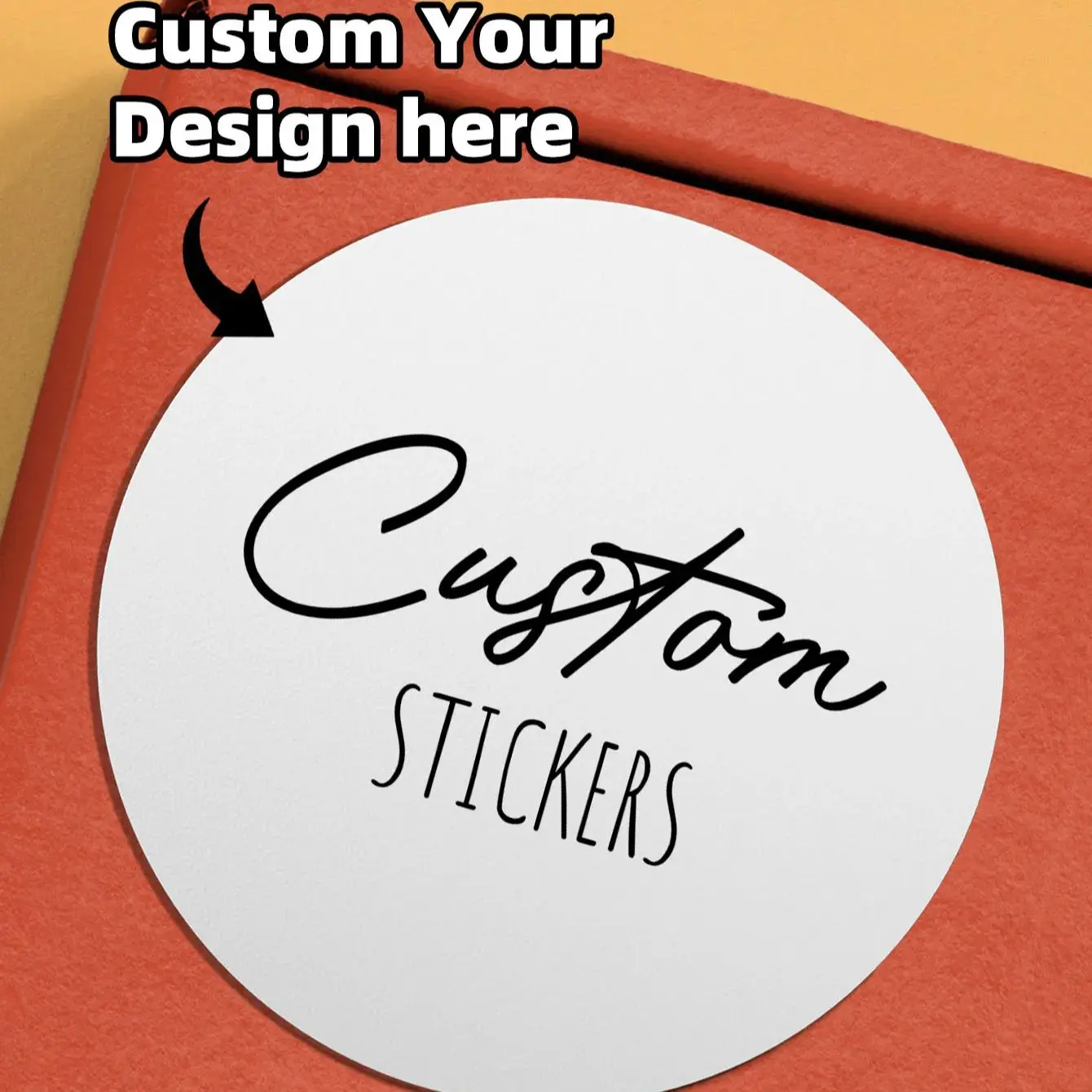 1/36/180pcs Custom Round Stickers Waterproof Personalizable with Logo/Image/Text for All Occasions