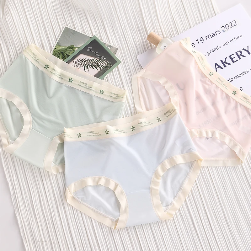 Женские трусы, модные бесшовные трусики из ледяного шелка для женщин, микро нижнее белье, прозрачное нижнее белье Linergie, сексуальный комплект, женский пакет