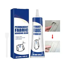 Clear Fabric Glue Strong Adhesive Waterproof Glue Fabric Repair Permanent Bond Glue Fabric Adhesive Super Glue Sewing Tool