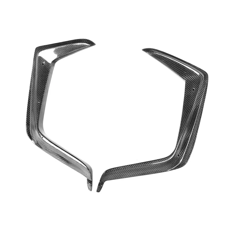 RS5 Carbon Fiber Front Bumper Grill Canard Trims for RS5 Sedan 2021-2022 FD Style Front Canards