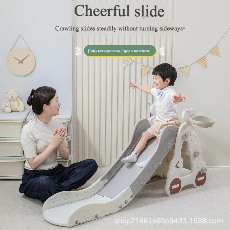 Indoor Slide Wholesale Colourful Baby Indoor Plastic Slide Durable Non-toxic Children Exercise Equipment Slide