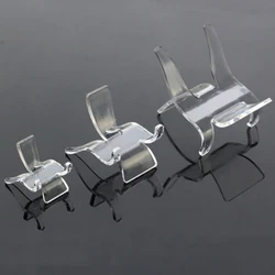 2pcs Acrylic Shelf Stones Crystal Cluster Stand Mineral Specimen Display Holder Chair-shaped Base Jewelry