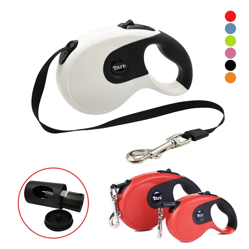 

3m 5m 8m Retractable Leash For Dogs Durable Nylon Pet Walking Running Leash Rope Long Automatic Flexible Puppy Dog Leashes Lead