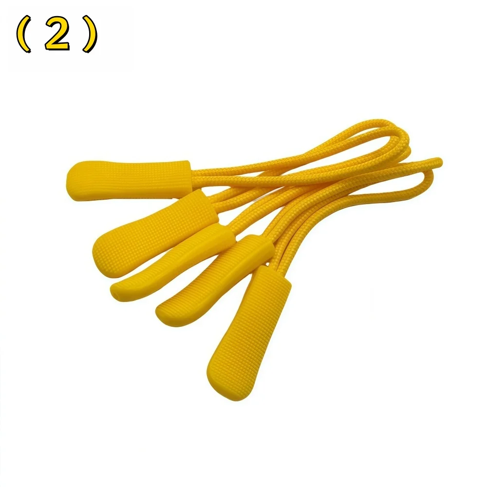 10/100 Stück bunte Ersatz-Reißverschlusszieher mit Kordelverlängerung für Rucksäcke, Jacken, Gepäck, Geldbörsen, Handtaschen