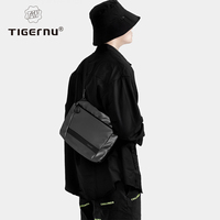 Tigernu Men Crossbody Bags 9inch Tablet Bag Shoulder Bags For Men Fashion Expandable Bags Handbag Sling Bags For College TPU Bag