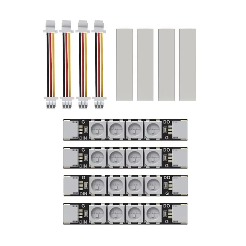 4pcs Speedybee Programable 2812 Arm Led Light Armlight 5v Rgb For Rc Fpv Racing Freestyle Whoop Drone Quadcopter Runcam
