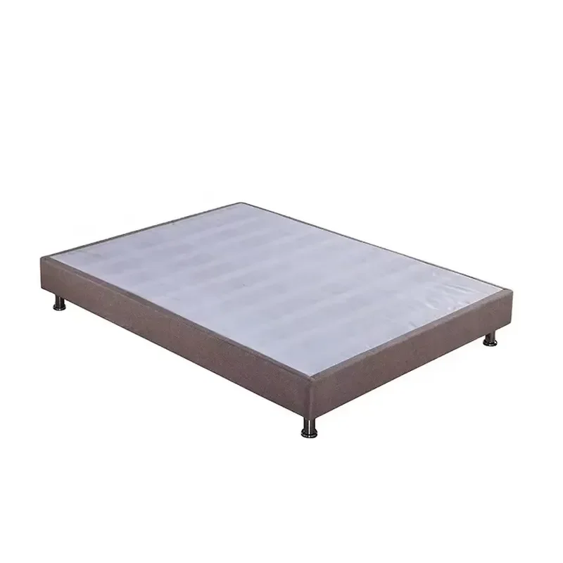 Latest Design Reinforced Wooden Platform Bed Frame with Slatted Soft Base for Bedroom Furniture