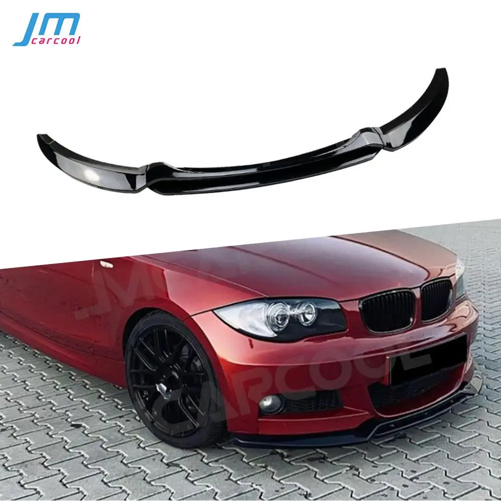 

ABS Carbon Look Car Front Bumper Splitter Spoiler Lip Guard Plate for BMW 1 Series E82 M Sport 2007-2010 Bodykit Accessories