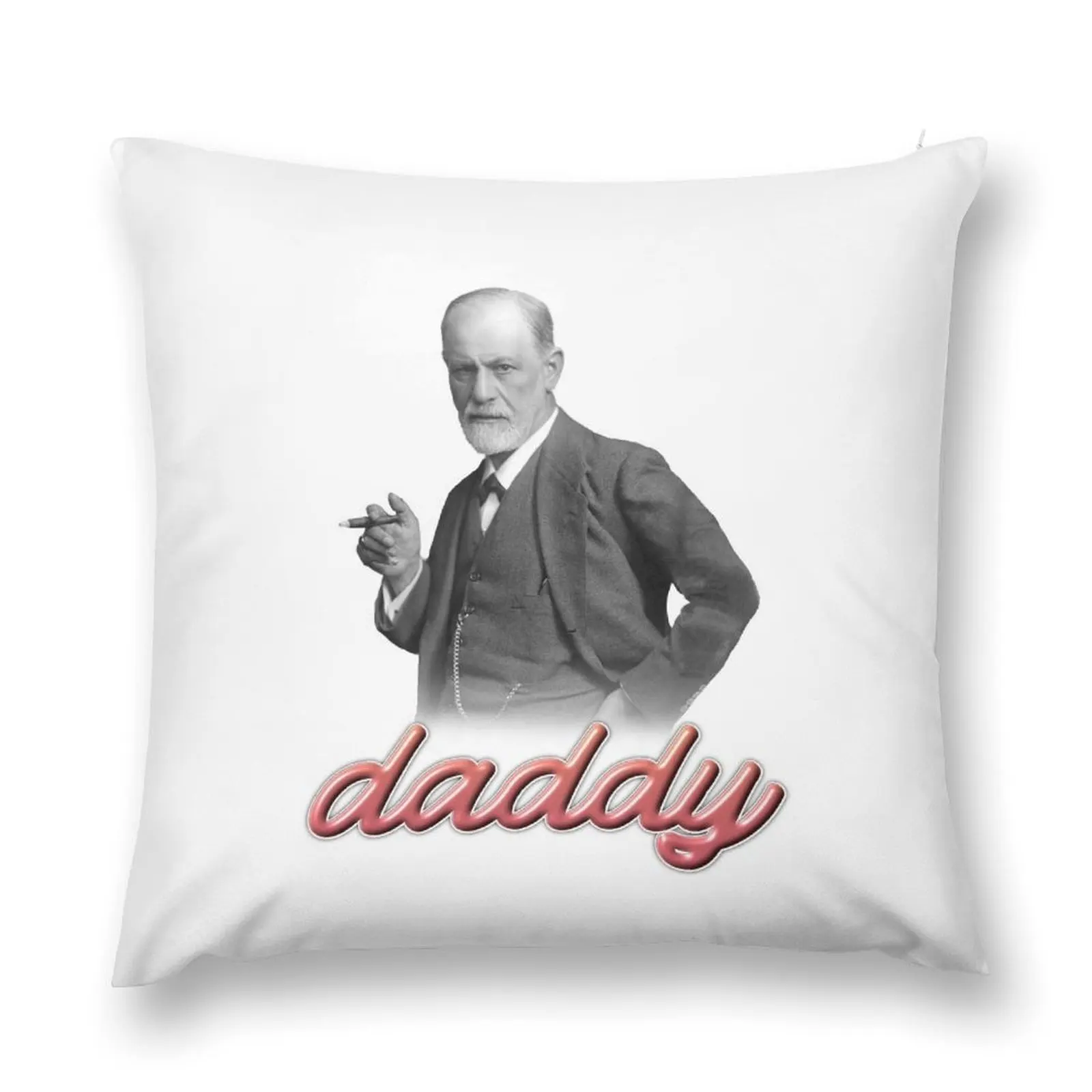 Sigmund Freud daddy psyhology design Throw Pillow Decorative Cushion Sofa Cushions Cover pillow