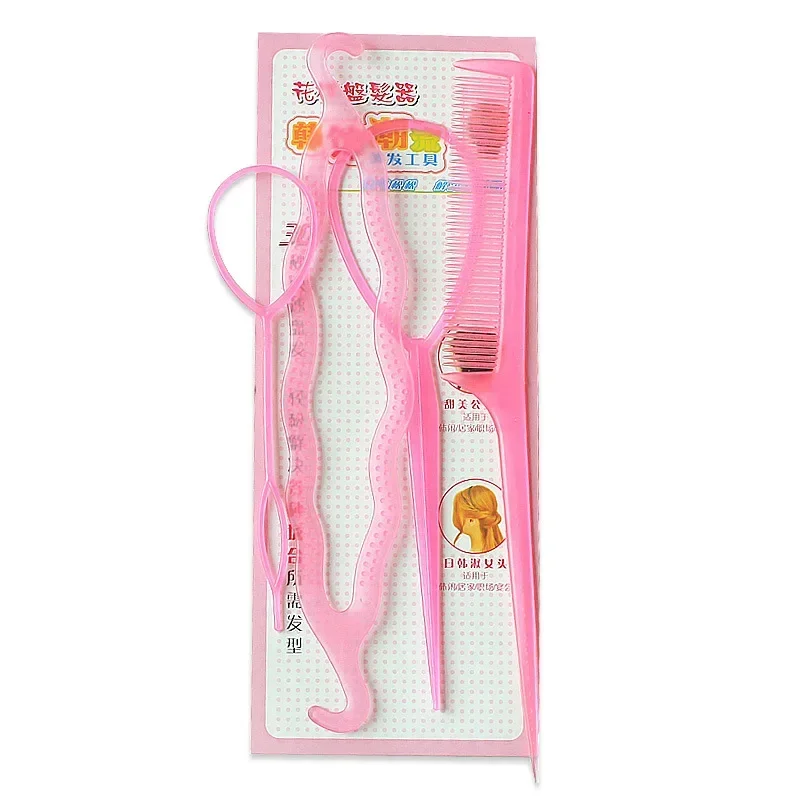 4Pcs Hair Braiding Tools for Girls, Magic Styling Accessories