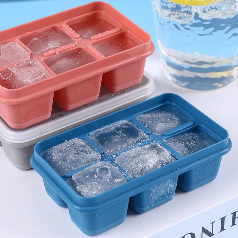 Moule à glace en silicone de qualité alimentaire, machine à glace douce et dure, glaces nocturnes, clics de bricolage, cube de rangement pour réfrigérateur de cuisine