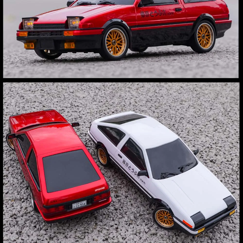 

LDRC LD1801 AE86 1:18 Дрифтинг-машина с дистанционным управлением и гироскопом, светодиодный 2,4G, пульт дистанционного управления и шинами, радиоуправляемая машина, детская игрушка в подарок