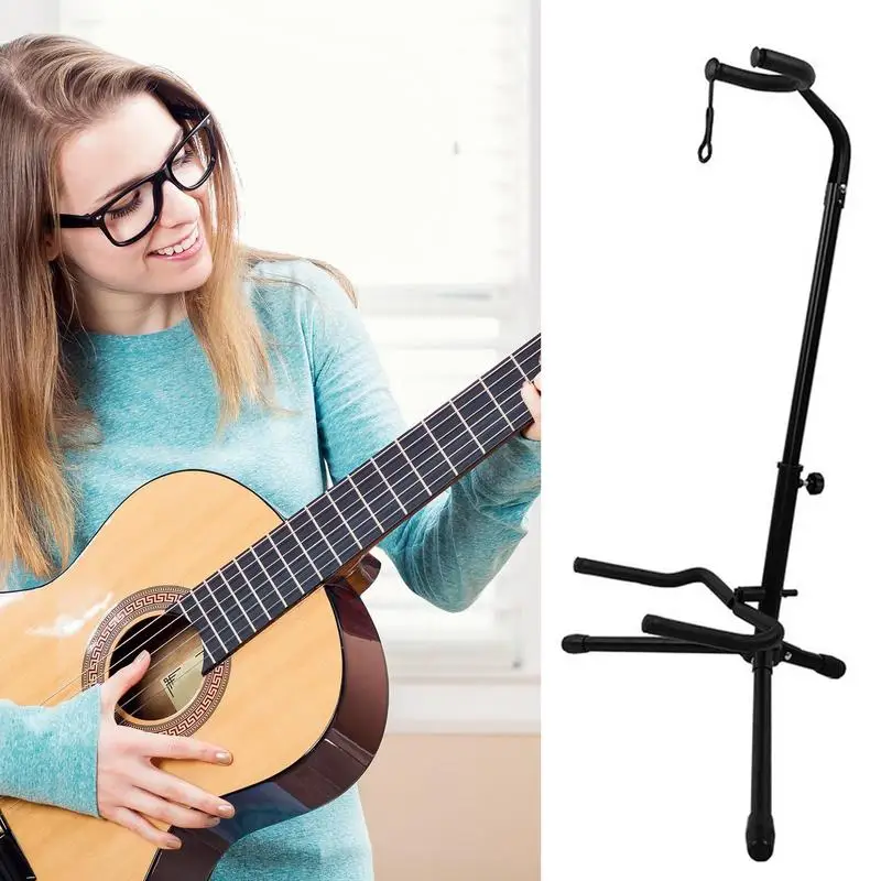 Guitar Stand Floor Vertical Guitar Bass Holder Portable Electric Guitar Accessories Cello Stand For Acoustic Banjos Bass Guitars